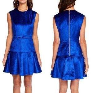Ted Baker size 3 blue velvet dress